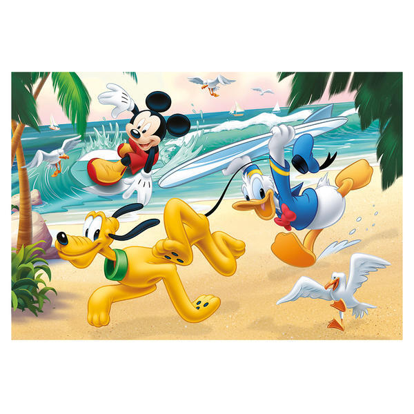 Puzzle 2 in 1 - Mickey campionul (77 piese), Dino, 4-5 ani + [3]