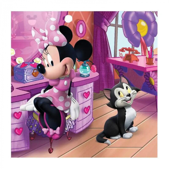 Puzzle 3 in 1 - O zi cu Minnie (55 piese), Dino, 4-5 ani + [2]