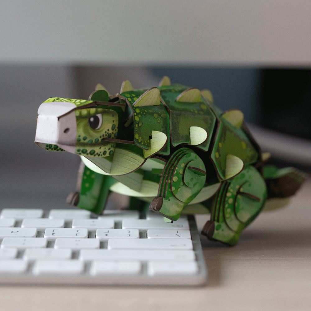 Puzzle 3D cu sunete - Ankylosaurus, Build  n  Sound [4]