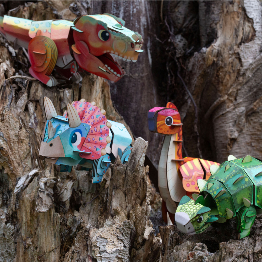 Puzzle 3D cu sunete - Ankylosaurus, Build  n  Sound [8]