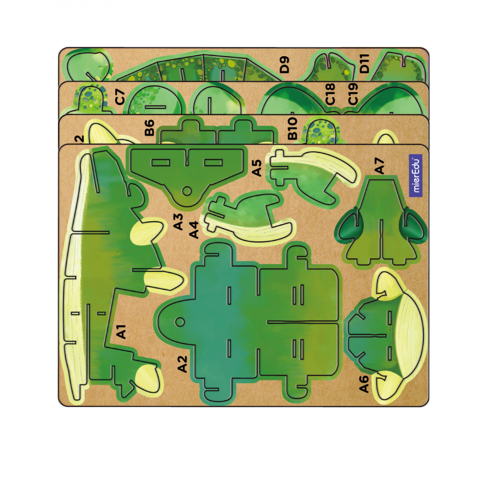 Puzzle 3D cu sunete - Ankylosaurus, Build  n  Sound [3]