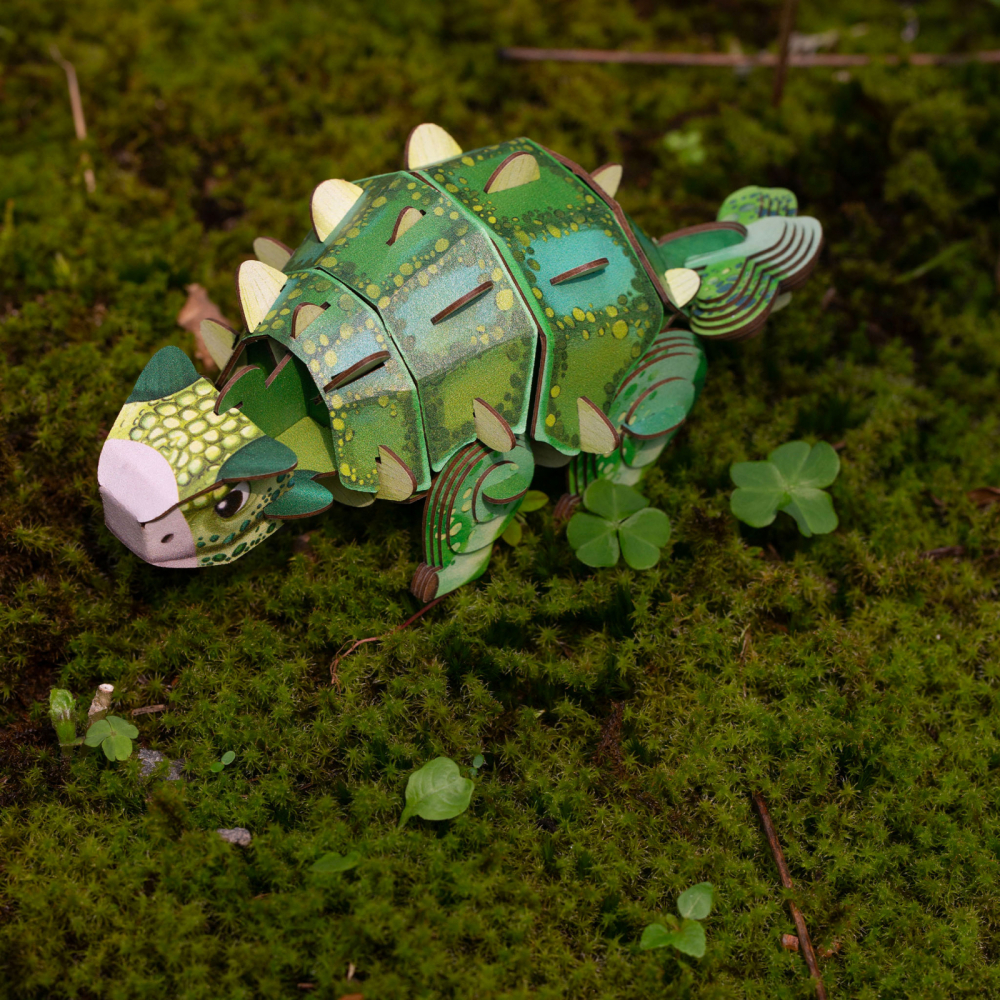 Puzzle 3D cu sunete - Ankylosaurus, Build  n  Sound [6]