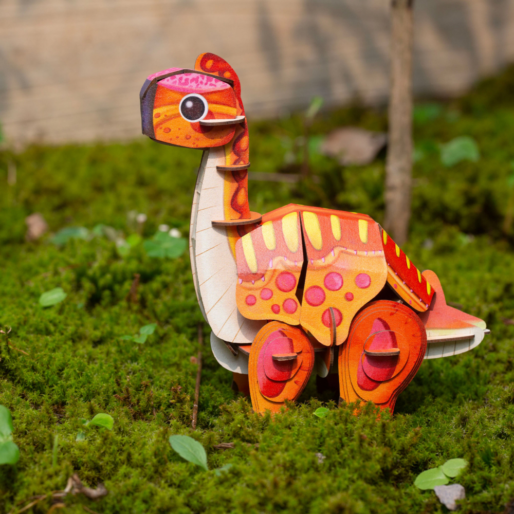 Puzzle 3D cu sunete - Brachiosaurus, Build  n  Sound [5]