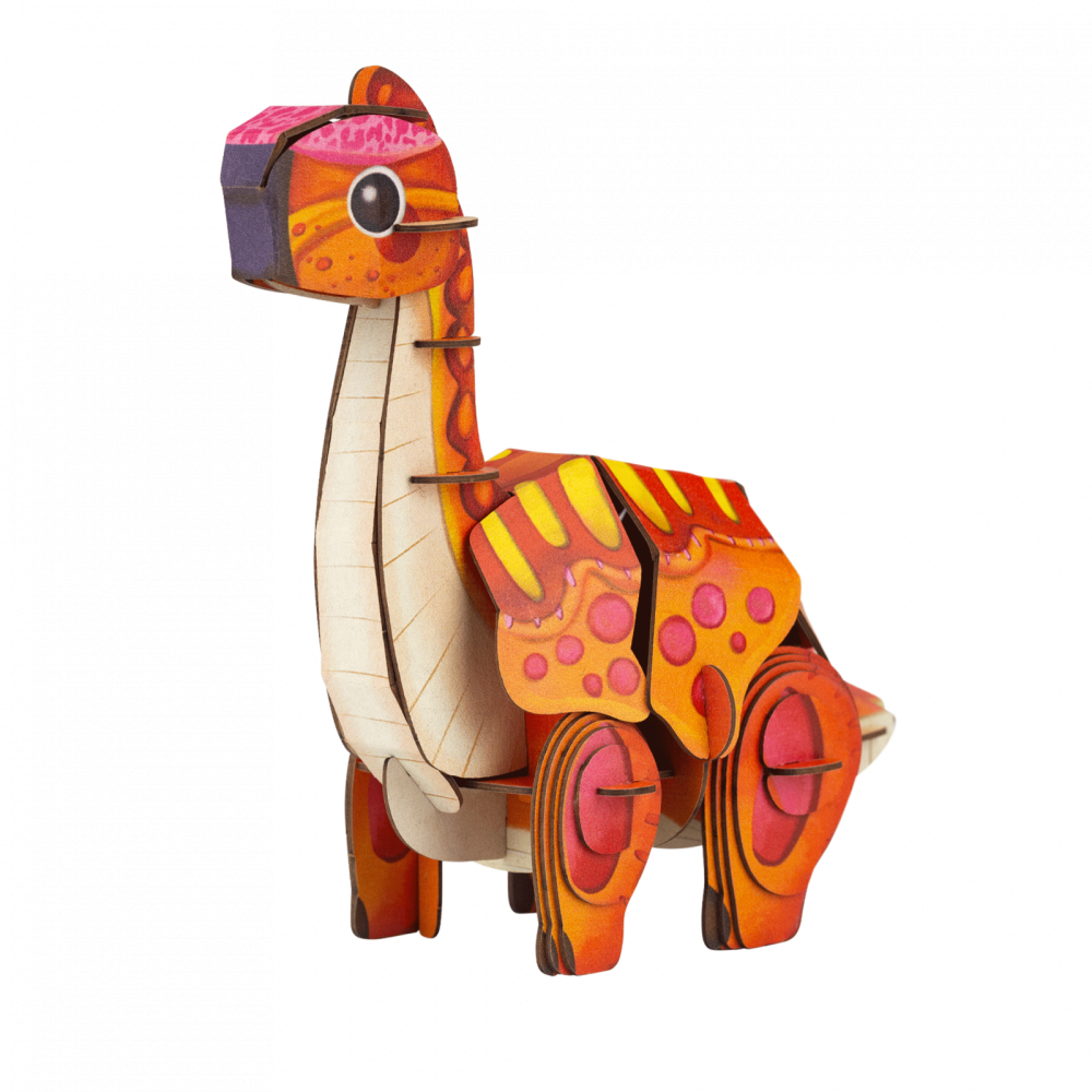 Puzzle 3D cu sunete - Brachiosaurus, Build  n  Sound [2]