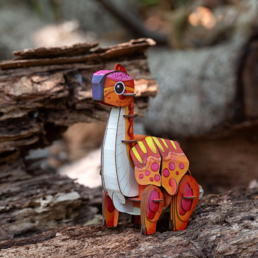 Puzzle 3D cu sunete - Brachiosaurus, Build  n  Sound [6]