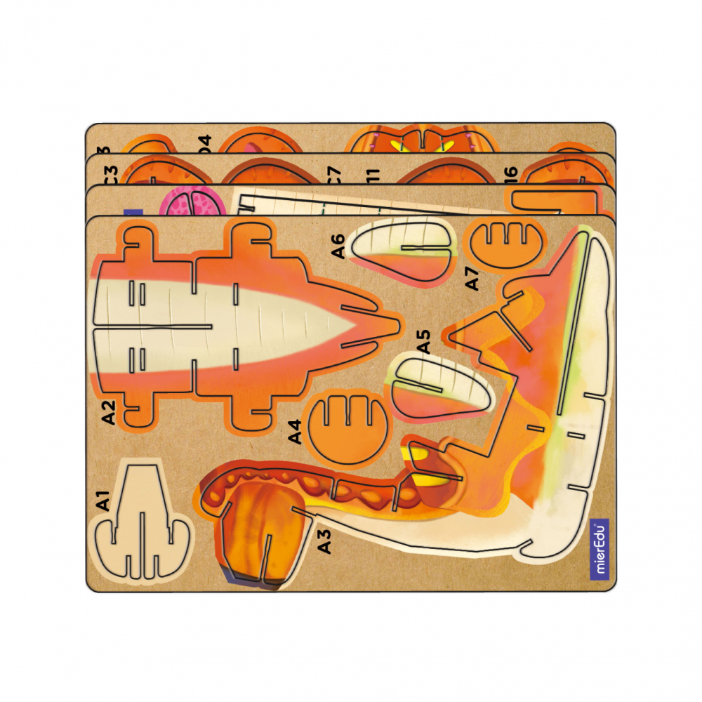 Puzzle 3D cu sunete - Brachiosaurus, Build  n  Sound [3]