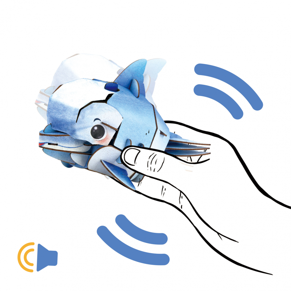 Puzzle 3D cu sunete - Delfin, Build  n  Sound [5]