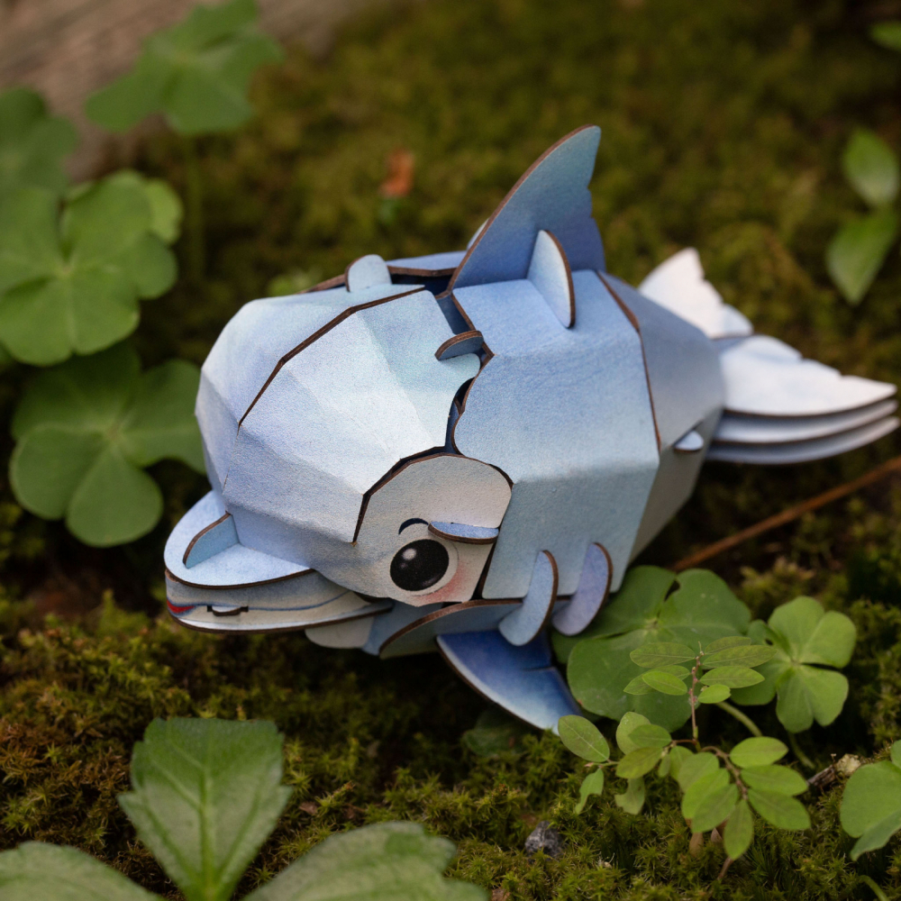 Puzzle 3D cu sunete - Delfin, Build  n  Sound [8]