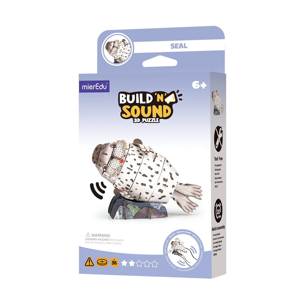 Puzzle 3D cu sunete - Foca, Build  n  Sound [1]