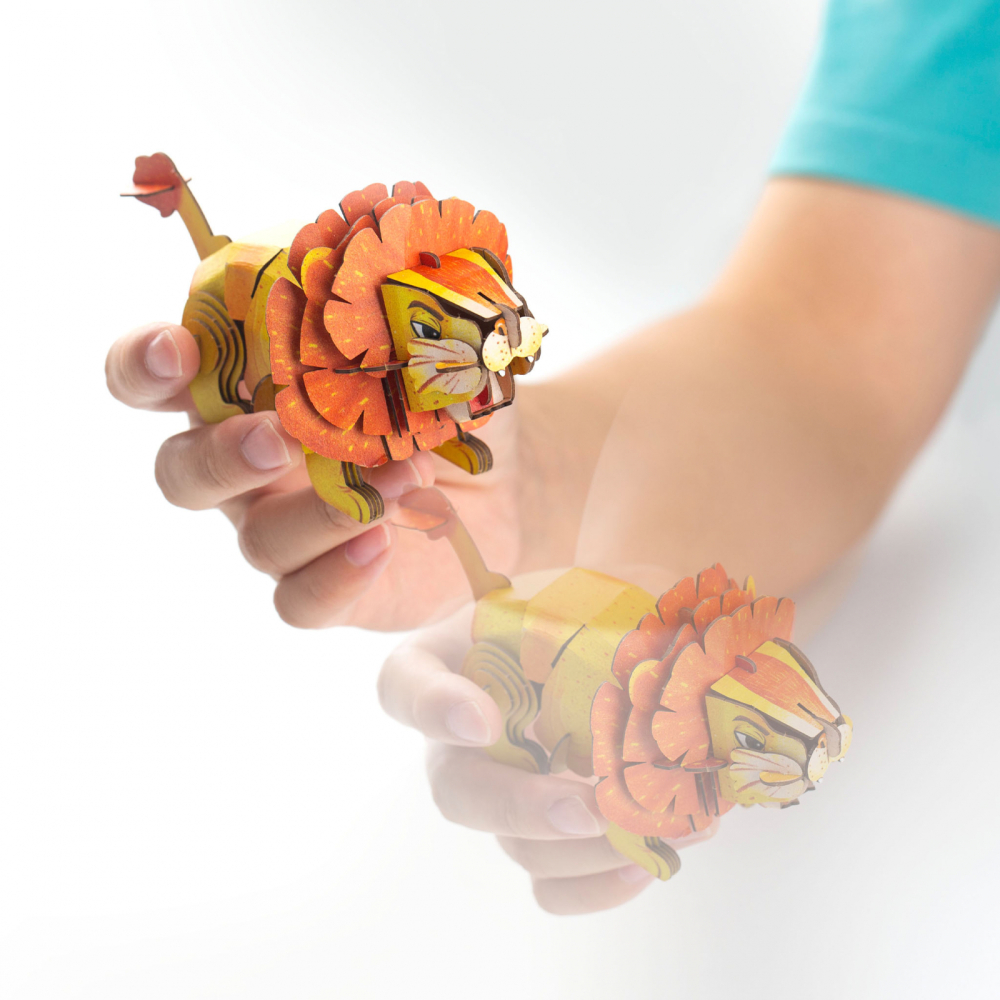 Puzzle 3D cu sunete - Leu, Build  n  Sound [6]