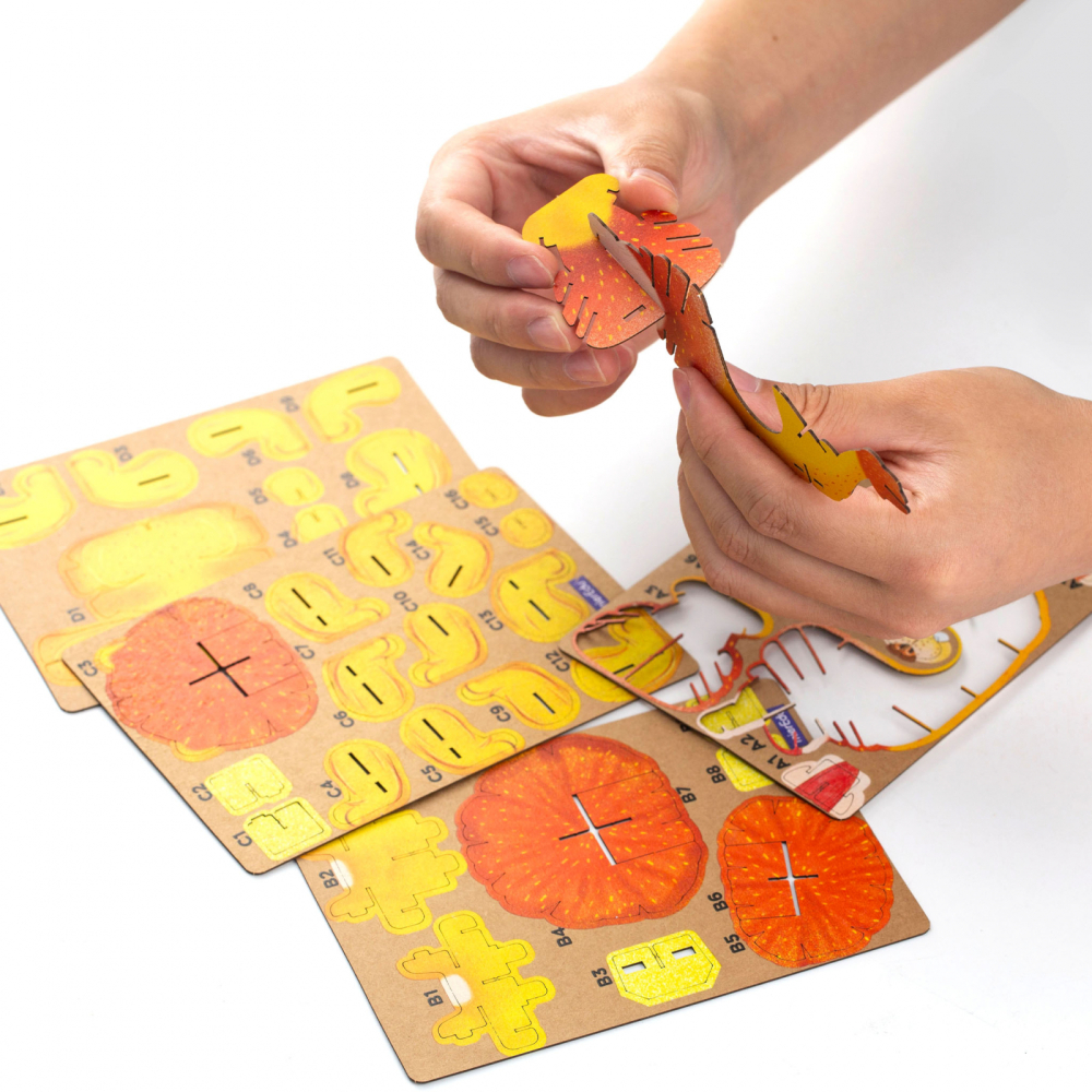 Puzzle 3D cu sunete - Leu, Build  n  Sound [7]