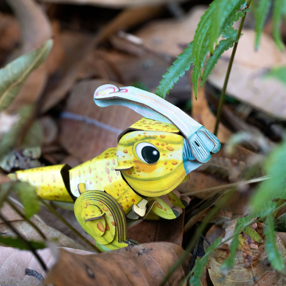 Puzzle 3D cu sunete - Parasaurolophus, Build  n  Sound [7]