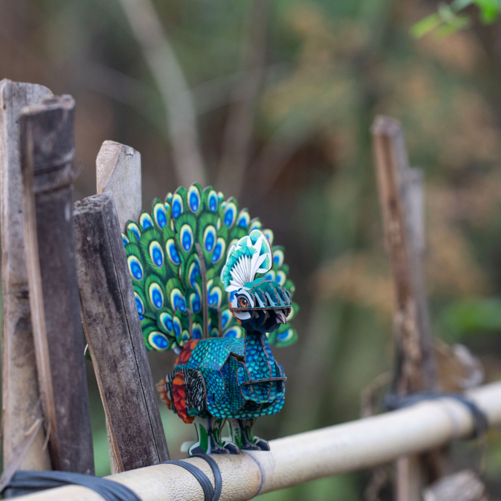 Puzzle 3D cu sunete - Paun, Build  n  Sound [6]