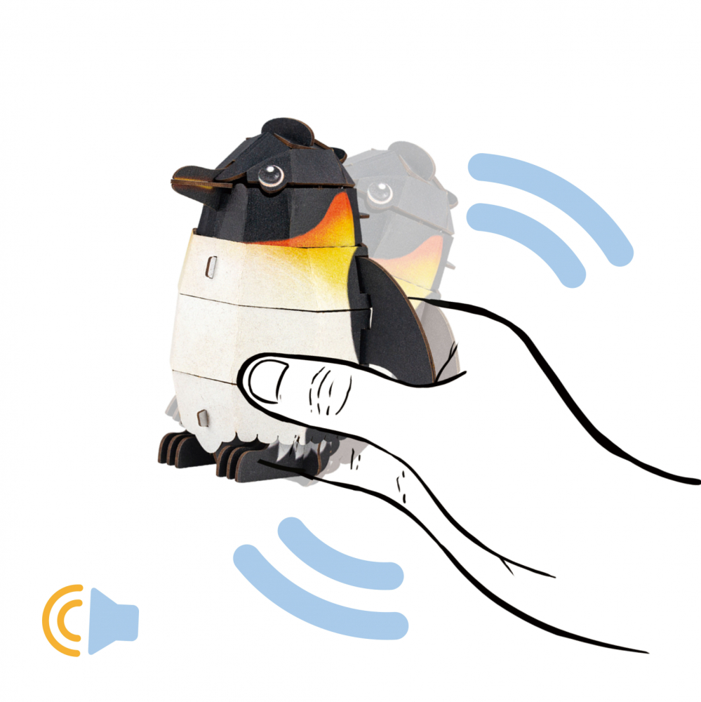 Puzzle 3D cu sunete - Pinguin, Build  n  Sound [3]