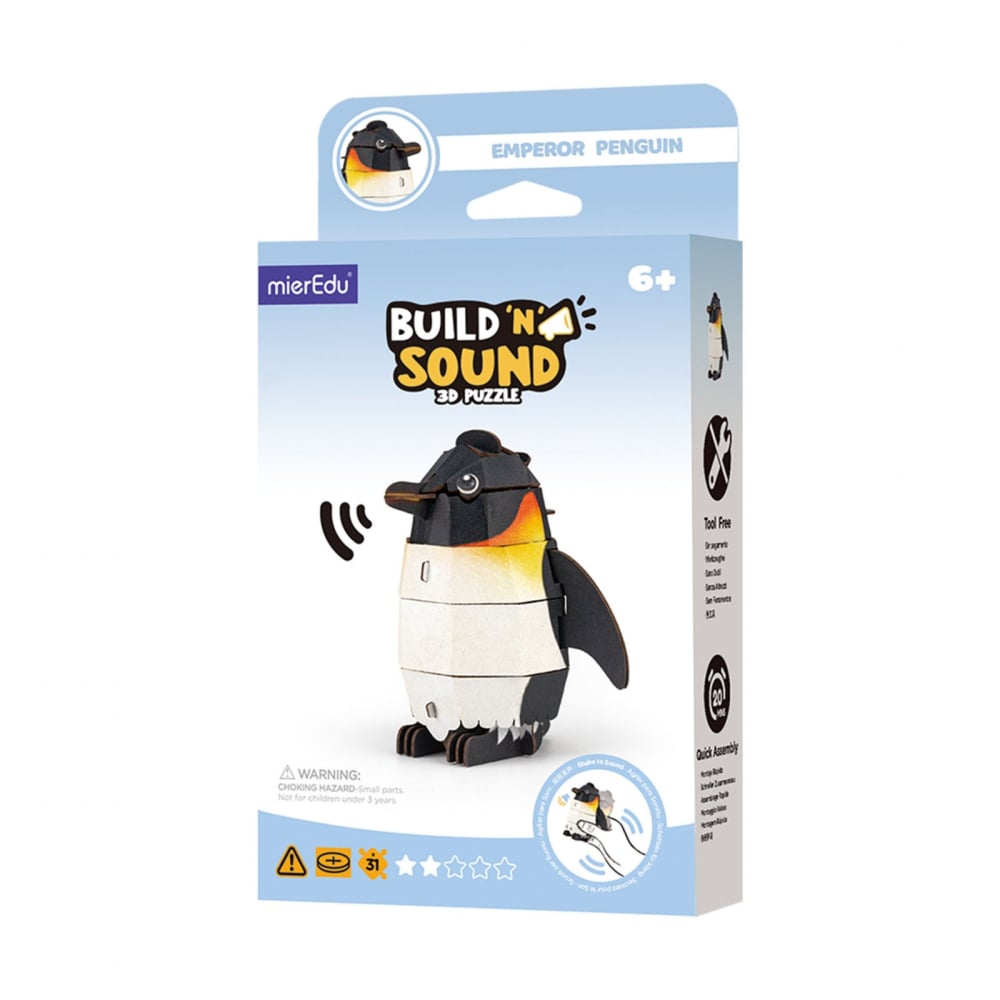 Puzzle 3D cu sunete - Pinguin, Build  n  Sound [1]