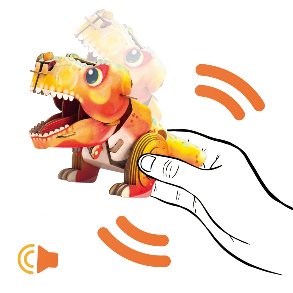 Puzzle 3D cu sunete - Tyrannosaurus Rex, Build  n  Sound [4]