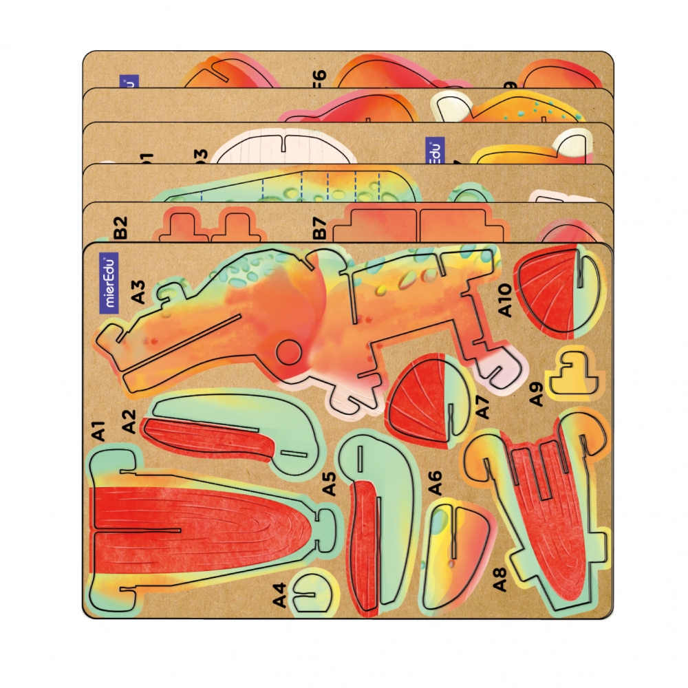 Puzzle 3D cu sunete - Tyrannosaurus Rex, Build  n  Sound [3]