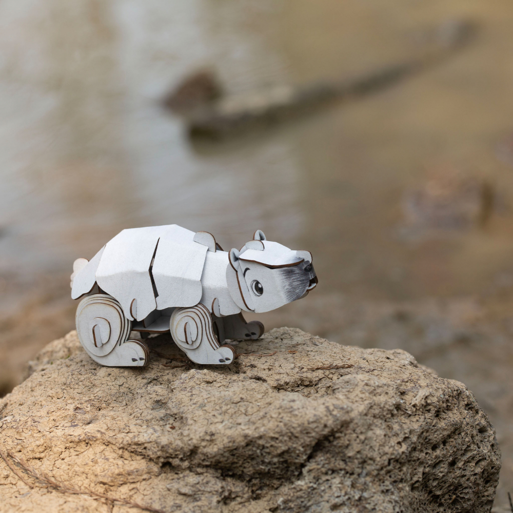 Puzzle 3D cu sunete - Urs polar, Build  n  Sound [7]