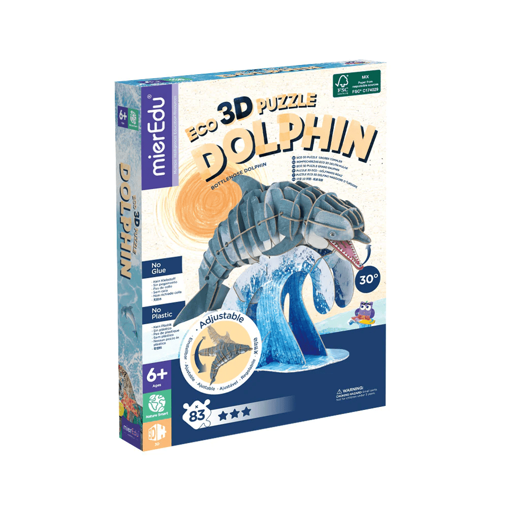 Puzzle 3D ECO - Delfin cu bot gros (deluxe) [1]