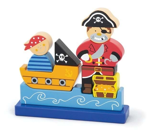 Puzzle 3D Magnetic Pirat, New Classic Toys, 1-2 ani + [2]