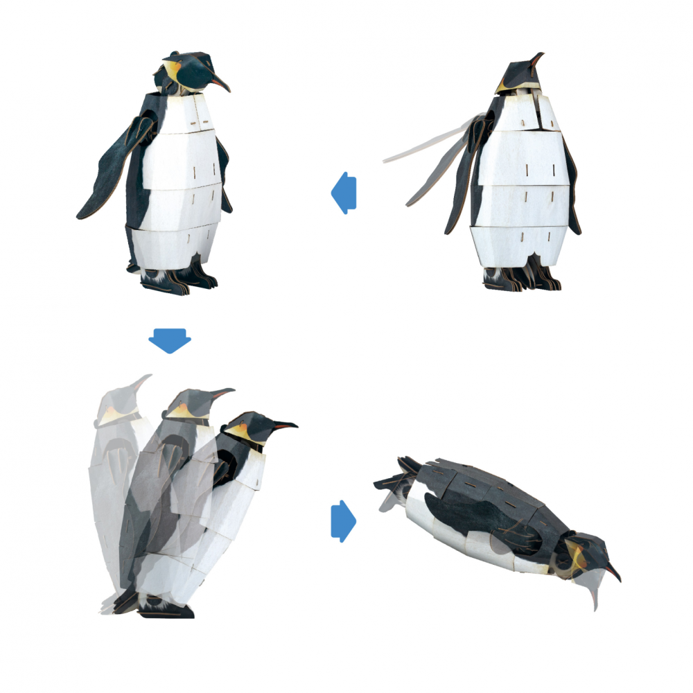Puzzle 3D reglabil - Pinguin Imperial (deluxe) [6]