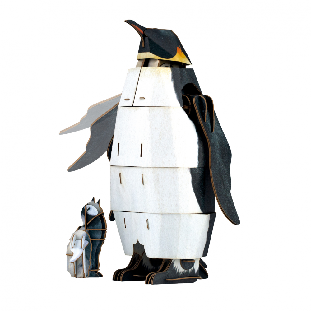 Puzzle 3D reglabil - Pinguin Imperial (deluxe) [5]