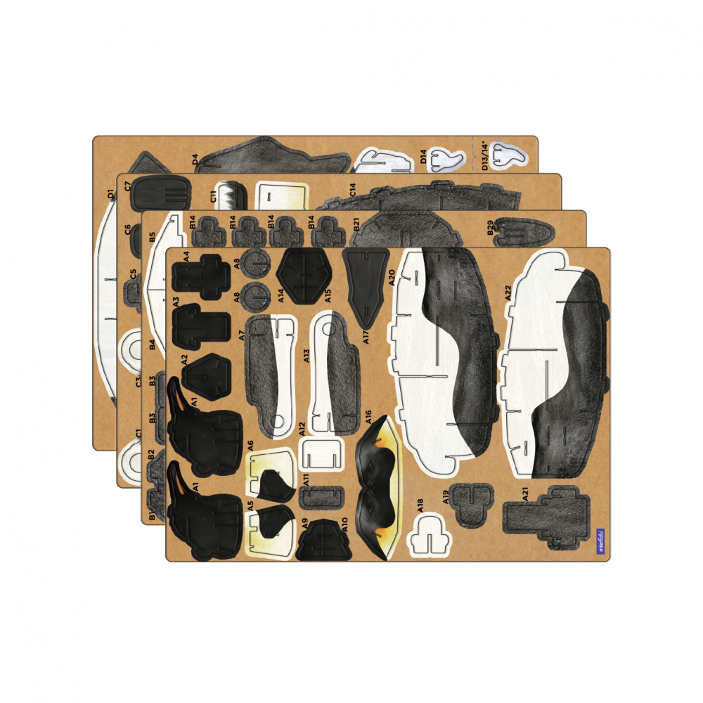 Puzzle 3D reglabil - Pinguin Imperial (deluxe) [7]