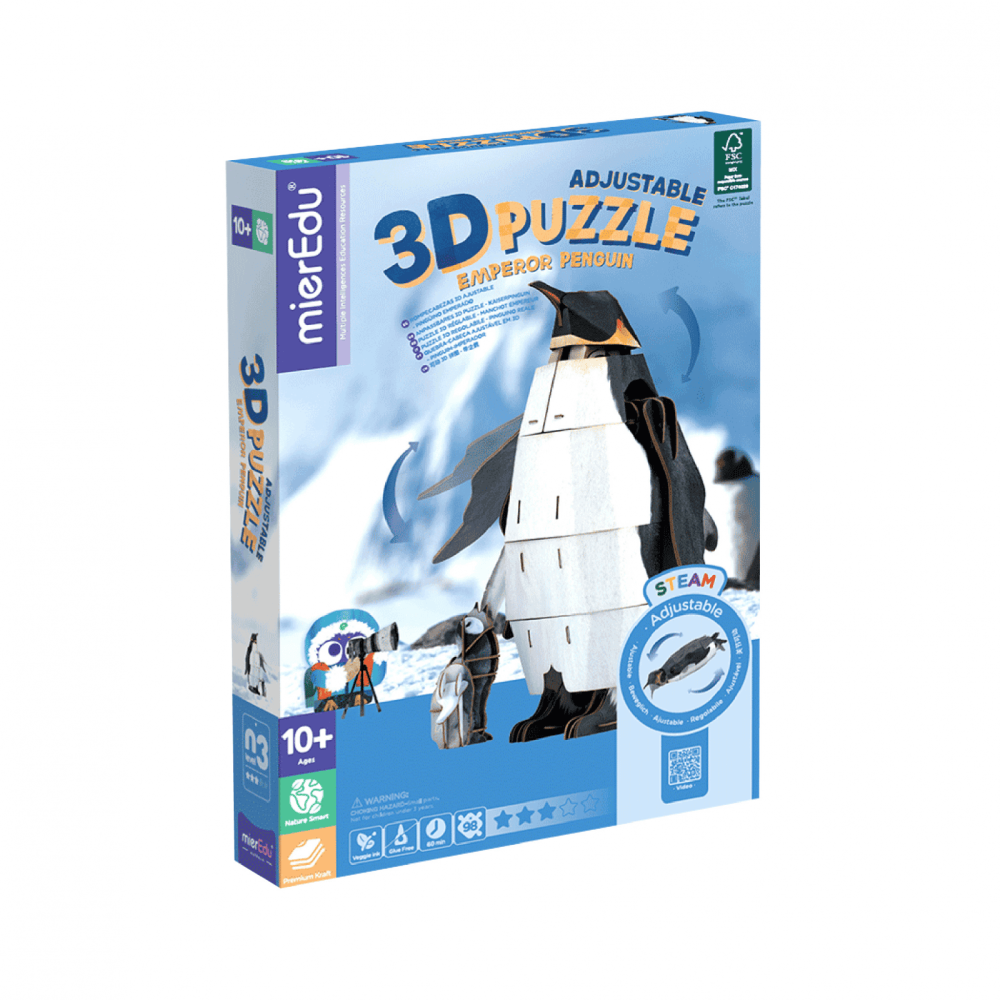 Puzzle 3D reglabil - Pinguin Imperial (deluxe) [1]