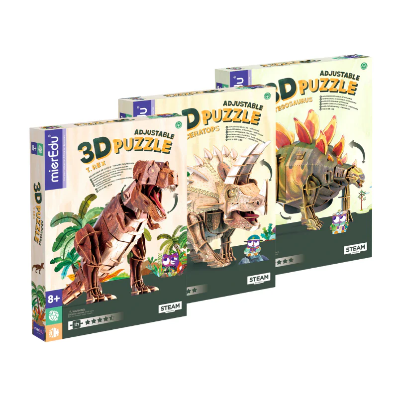 Puzzle 3D reglabil - STEGOSAURUS (deluxe) [5]