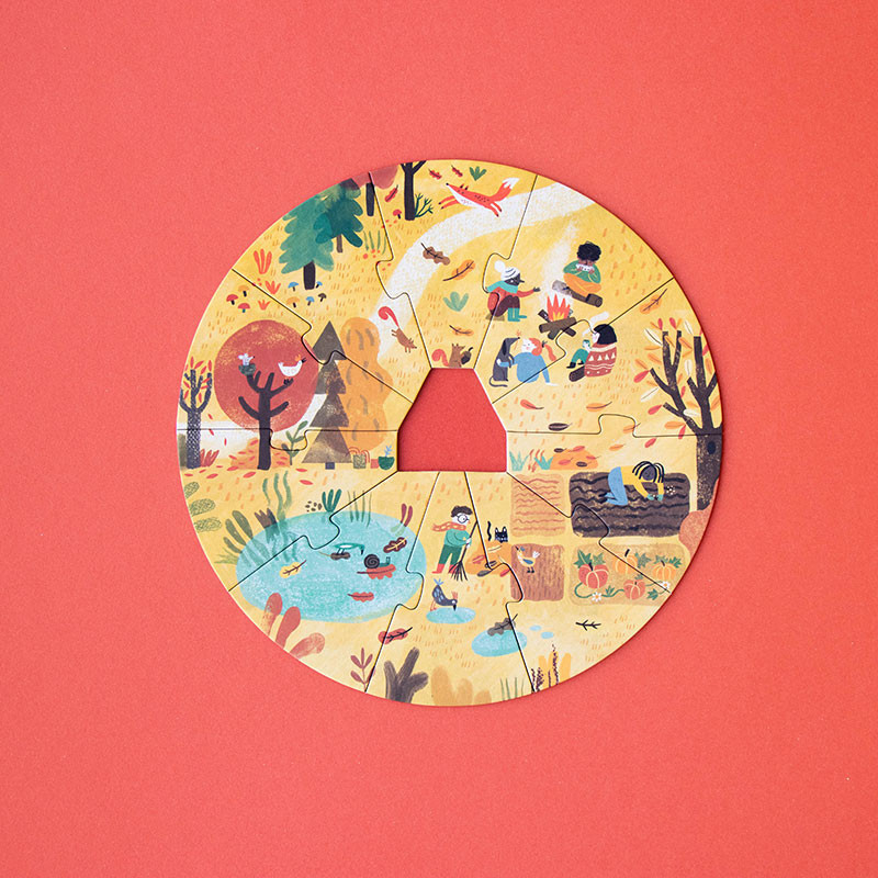 Puzzle 4 anotimpuri, Londji, 4-5 ani + [4]