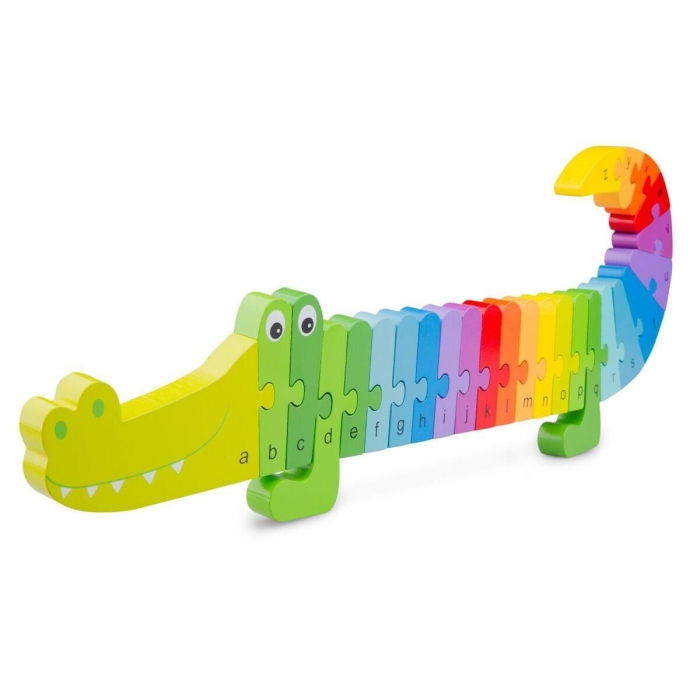 Puzzle Alfabet - Crocodil, New Classic Toys, 1-2 ani + [3]