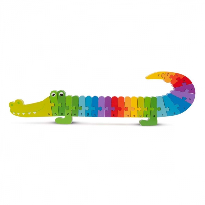 Puzzle Alfabet - Crocodil, New Classic Toys, 1-2 ani + [2]