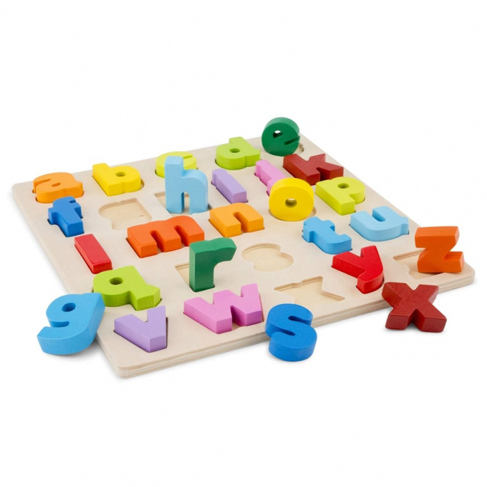 Puzzle Alfabet Litere Mici, New Classic Toys, 2-3 ani + [2]
