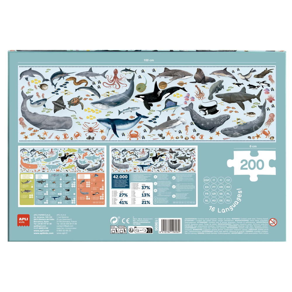 Puzzle Animale in Pericol - Animale Marine, 200 piese [2]