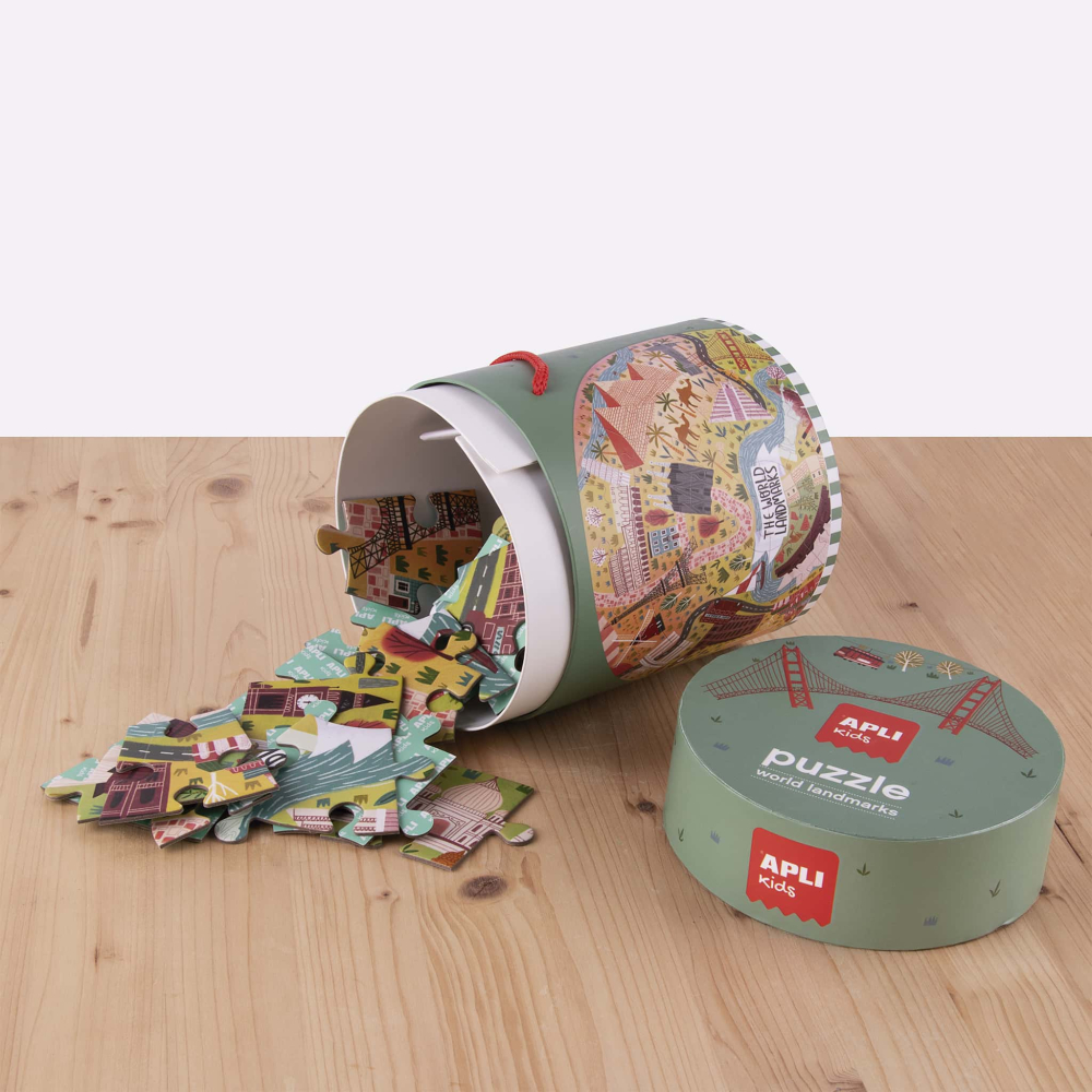 Puzzle Circular Harta Lumii - Monumente, 48 piese [2]