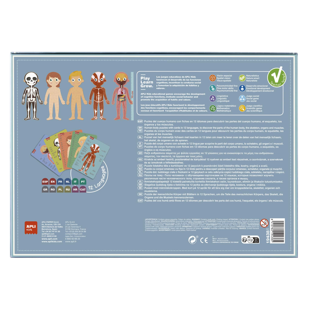 Puzzle Corpul Uman 5 in 1, 240 piese [2]