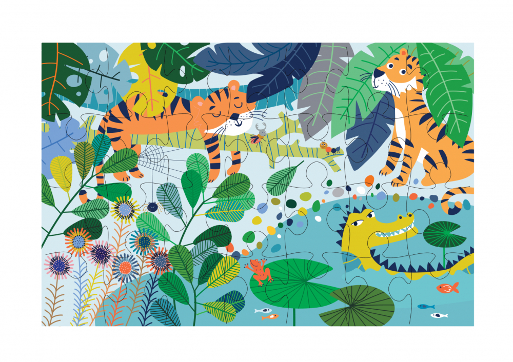 Puzzle cu 28 de piese  - Jungla [2]