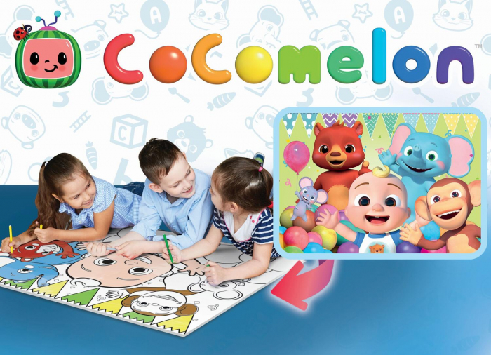 Puzzle de colorat maxi - Cocomelon si prietenii (24 piese), LISCIANI, 2-3 ani + [3]