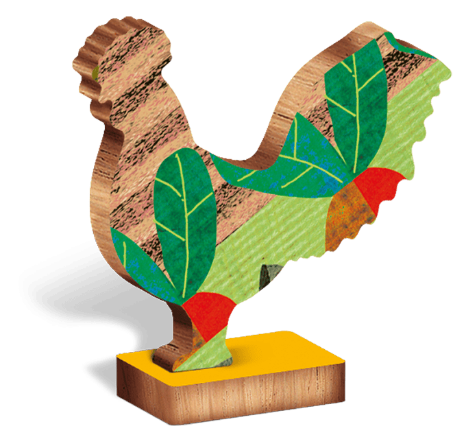 Puzzle de lemn - Ferma, Ludattica, + 5 ani, 48 piese [6]