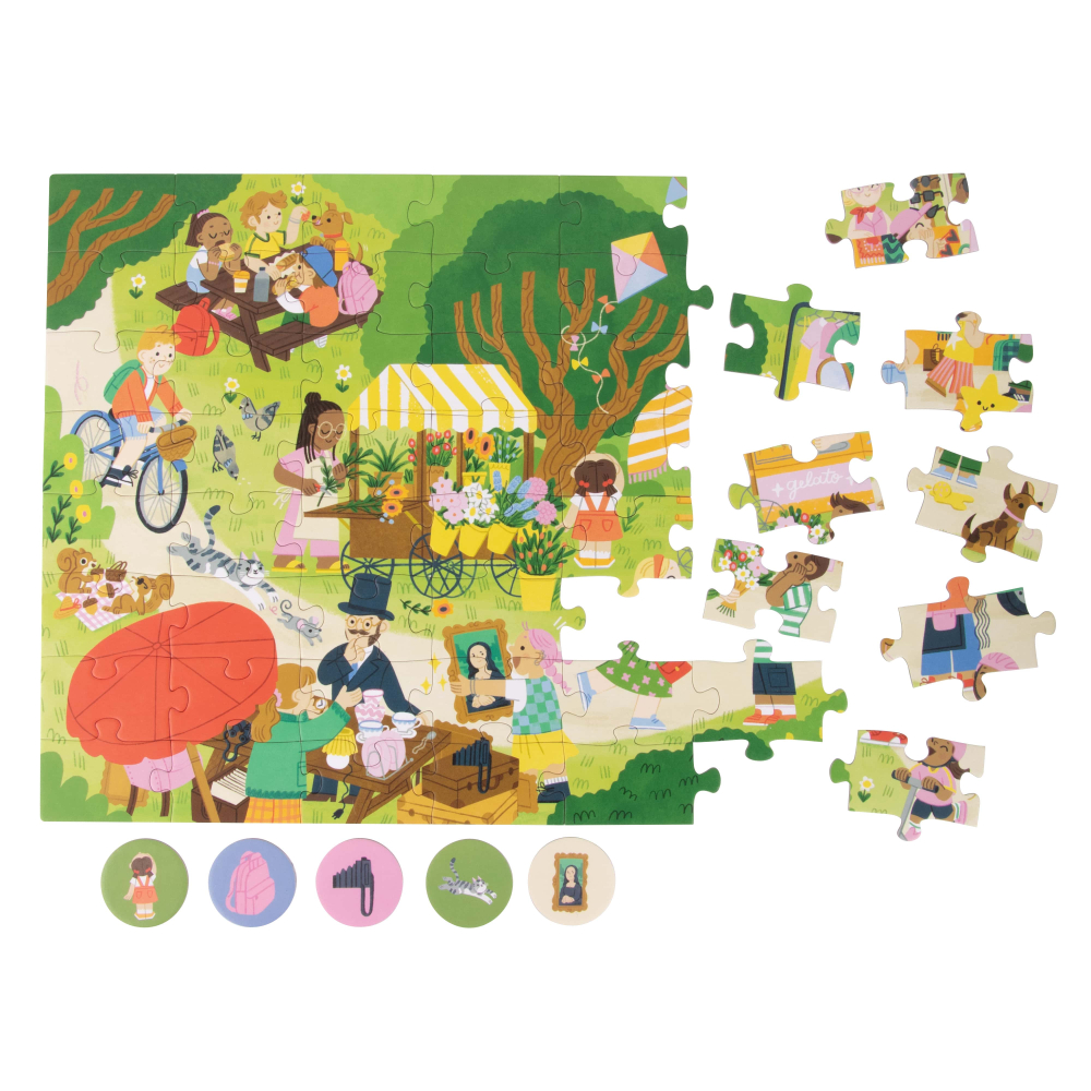 Puzzle de observatie - Orasul 120 x 30 cm, 200 piese, Apli kids, +6 ani [4]