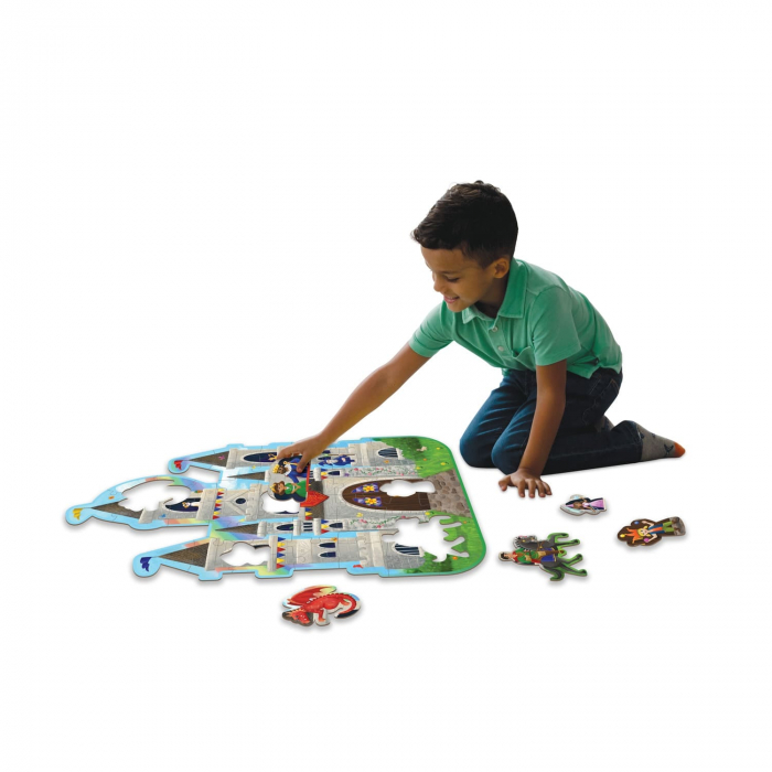 Puzzle de podea Castel- cu personaje și dragoni, Peaceable Kingdom, +5 ani [2]