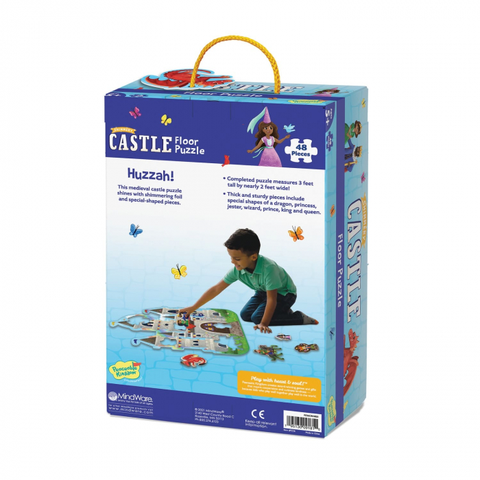 Puzzle de podea Castel- cu personaje și dragoni, Peaceable Kingdom, +5 ani [3]