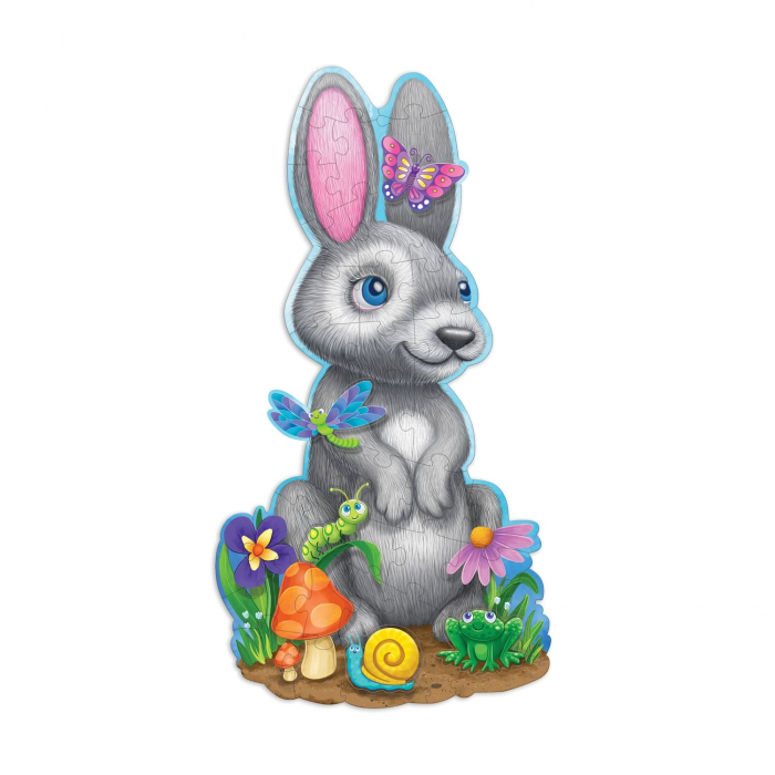 Puzzle de podea în formă de iepuraș-Bunny, Peaceable Kingdom, +3 ani [2]
