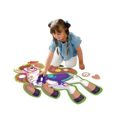 Puzzle de podea in forma de ponei, 49 piese, Peaceable Kingdom, + 3 ani [3]