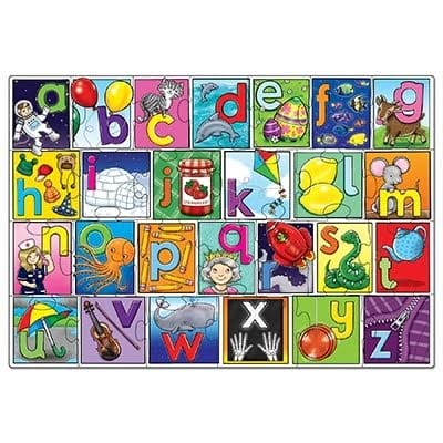 Puzzle de podea in limba engleza Invata alfabetul (26 piese - poster inclus) BIG ALPHABET JIGSAW, Orchard Toys, 2-3 ani + [3]