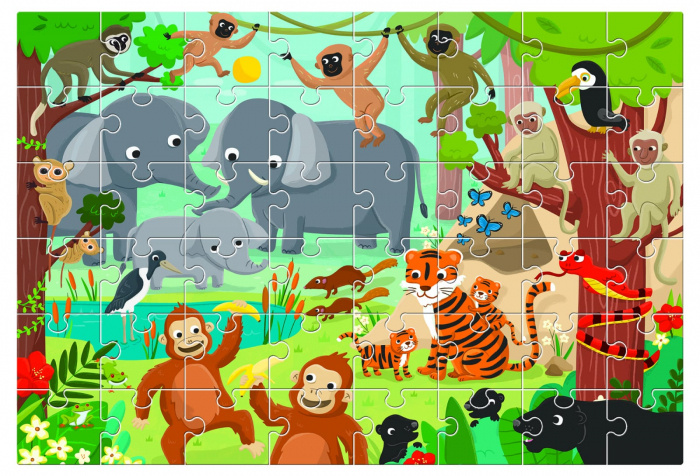 Puzzle de podea - Jungla +3 Ani, 48 piese [2]