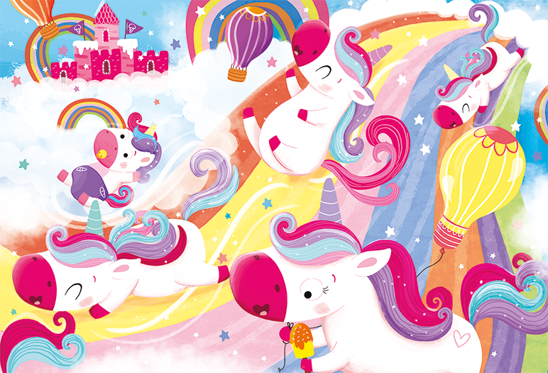 Puzzle de podea - Unicornii Magici, Ludattica, 3-6 ani, 48 piese [3]