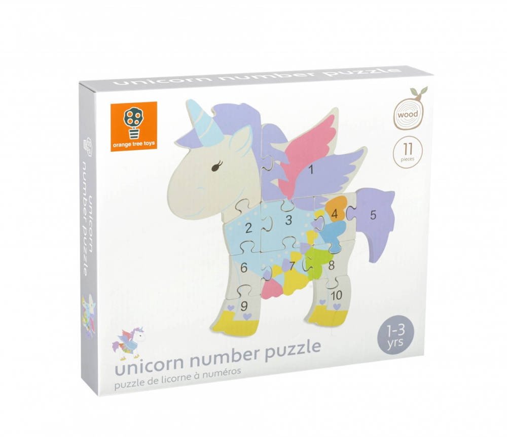 Puzzle din lemn unicorn, Orange Tree Toys [4]