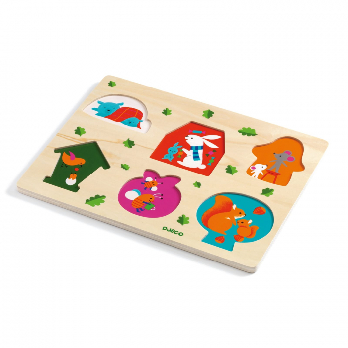 Puzzle Djeco, Casa cu surprize, 1-2 ani + [2]
