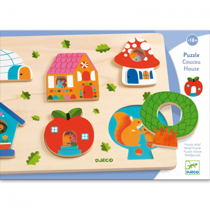 Puzzle Djeco, Casa cu surprize, 1-2 ani + [3]